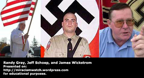 White Supremacists Randy Gray, Jeff Schoep, and James Wickstrom 